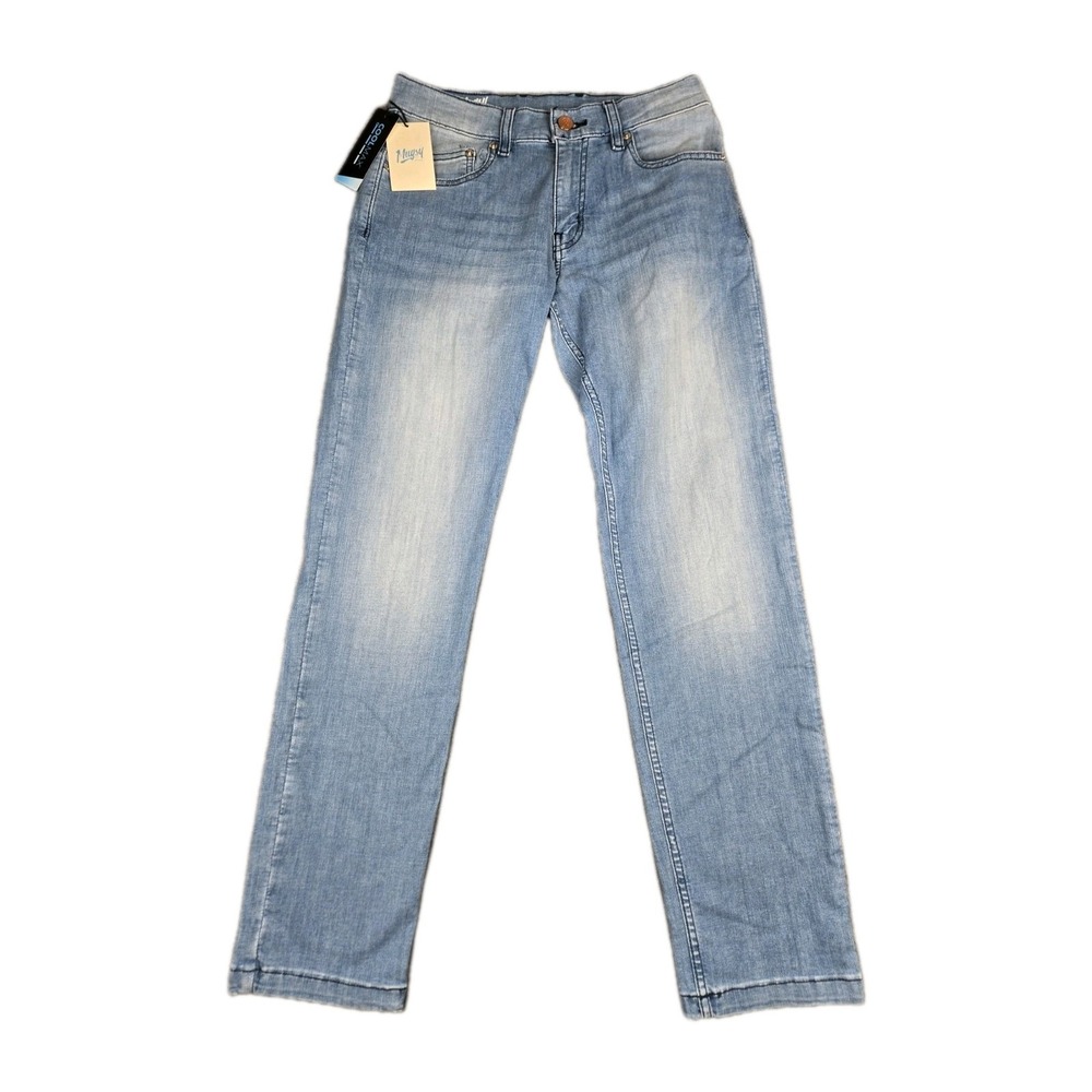 Mugsy Jeans 30x30 Mens Light Wash Stretch Denim Cooldowns Coolmax FLX9CTL NWT